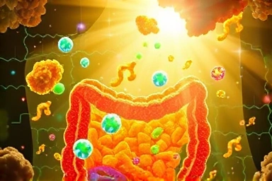 Healthy gut microbiome, beneficial bacteria, vibrant gut health