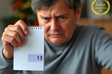 Person feeling bloated, resolving to exercise after holiday overeating.