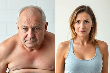 Transformation from bloated to energized after a 3-day detox workout.