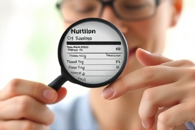 Nutrition label scrutiny, uncovering sugar hidden in food.