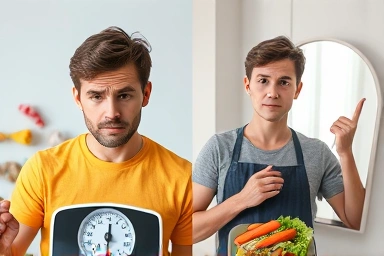 Weight loss struggle vs. mindful success habits