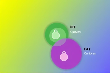 Energy depletion cycle during exercise for fat burning.