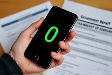 Smartphone screen showing zero cost for phone bill