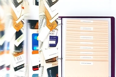 Chaos of bills vs. organized cash envelopes for finance