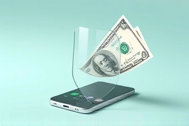 Shield protecting phone from large bills