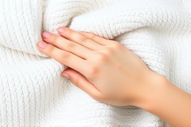 Soft, fluffy air-dried towel texture.