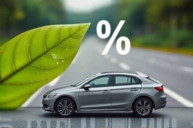 Electric car highway toll discount reduction symbol