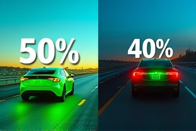 Electric car toll discount changes over time