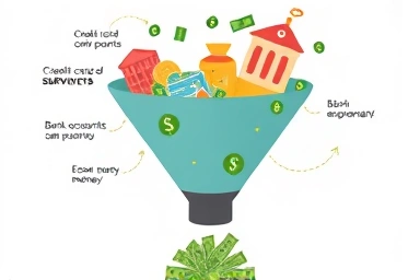 Money funnel, financial management, cash flow, savings, points