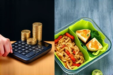 Financial savings and healthy meal preparation for meal prepping.