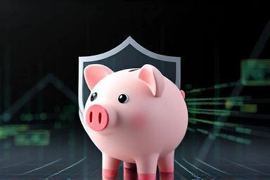 Digital shield protecting piggy bank from data usage
