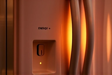 Closing refrigerator door to save energy