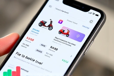 Smartphone screen showing a ride-sharing app interface.