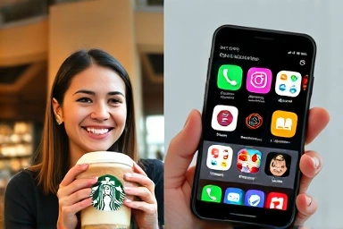 Enjoying coffee with savings through deal apps