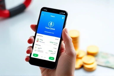 Smartphone showing telecom points as hidden money