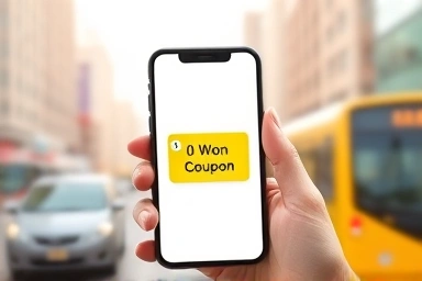 Smartphone app showing a zero cost coupon notification