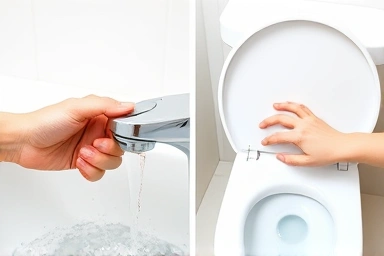 Water saving comparison: faucet vs. toilet flush
