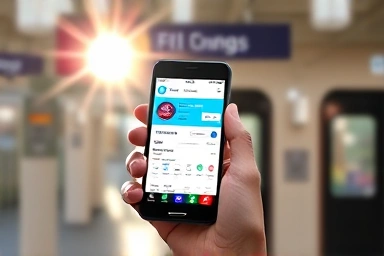 Smart transit app usage for budget travel