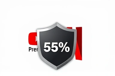 Intertwined streaming logos with discount tag symbolizing bundled savings.