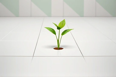 Symbol of hygiene and fresh start in a bathroom.