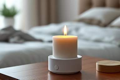 Candle warmer melting wax evenly for fragrance