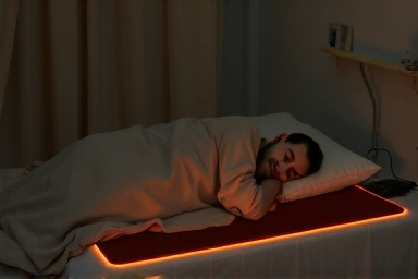 Peaceful sleep on a safe carbon heating mat.