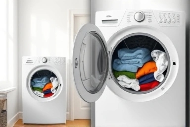 Comparing dryer sizes for household laundry efficiency