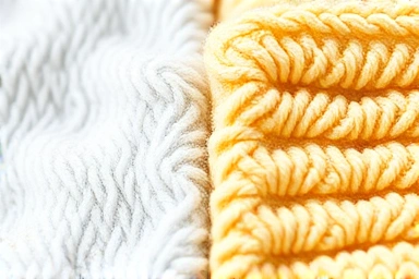 Close-up of cleaning cloth textures: fine for dust, absorbent for grime.
