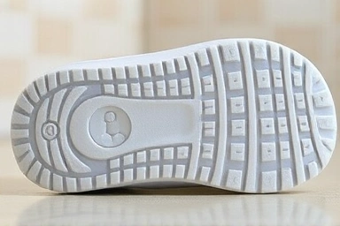 Close-up of EVA slipper sole anti-slip pattern