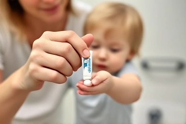 Parent and child practicing proper toothbrushing