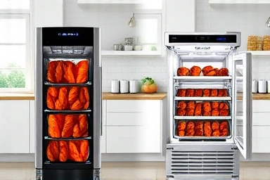 Stand-type vs lid-type kimchi refrigerator comparison in kitchen