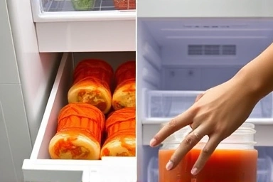 Ergonomic access comparison: stand vs lid kimchi fridge