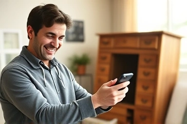 Conveniently reporting large waste via smartphone app.