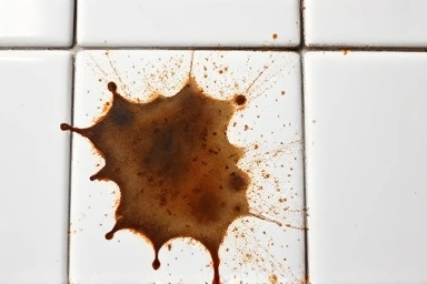 Microscopic view of magic eraser lifting grime