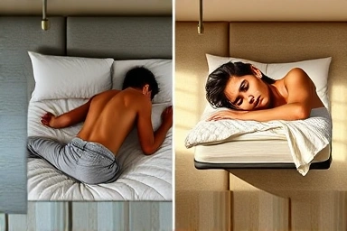 Comfortable sleep on a mattress topper versus a sagging mattress
