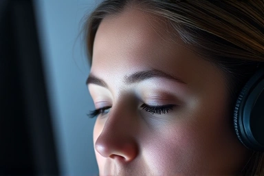 Eyes relaxed under screenbar light, reducing eye strain.