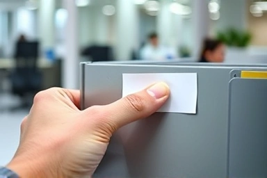 Applying a label to a file for organization.