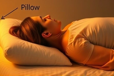 Ideal neck alignment during sleep for comfort