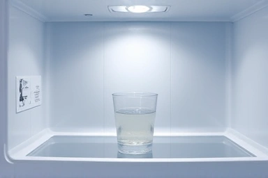 Clean refrigerator interior with soju for odor removal
