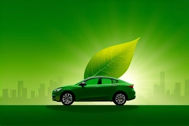 Symbolic representation of eco-friendly electric vehicle adoption.