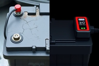 Car battery failure vs. properly maintained battery with charger