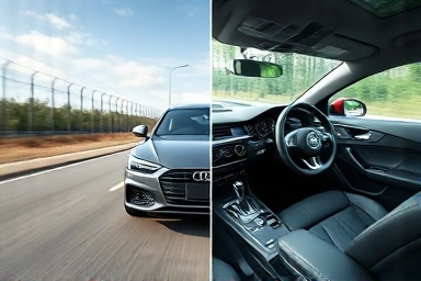 Audi A7 smooth drive vs. car with noticeable vibration.