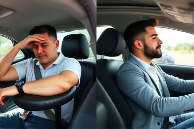 Ergonomic benefit of car armrest cushion for better posture.