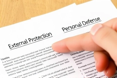 Insurance policy documents showing protection types
