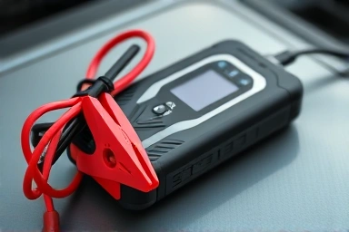Portable car jump starter device