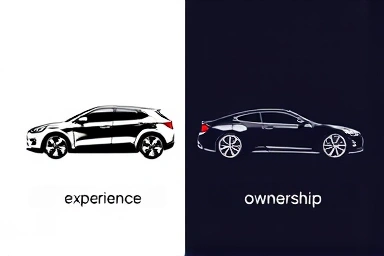 Symbolic representation of car subscription flexibility vs. ownership.
