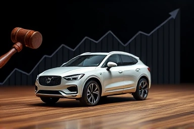 Car auction opportunity, smart car buying, legal gavel.