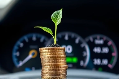 Money-saving metaphor for fuel efficiency