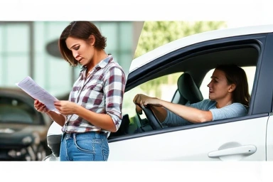 Contrast between car repair costs and peace of mind with warranty.