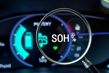 Checking used EV battery health percentage